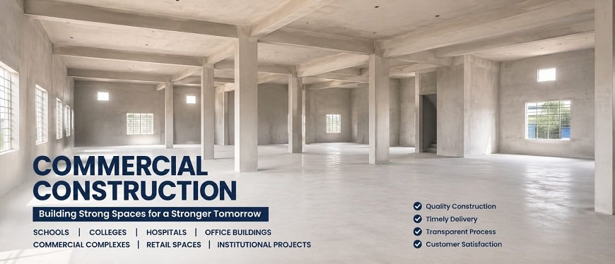 Commercial Construction Company in Bangalore by Veeksha Construction